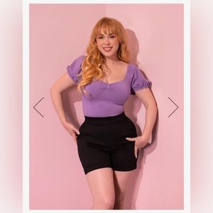 VIXEN SHORTS IN BLACK - VIXEN BY MICHELINE PITT- Size small